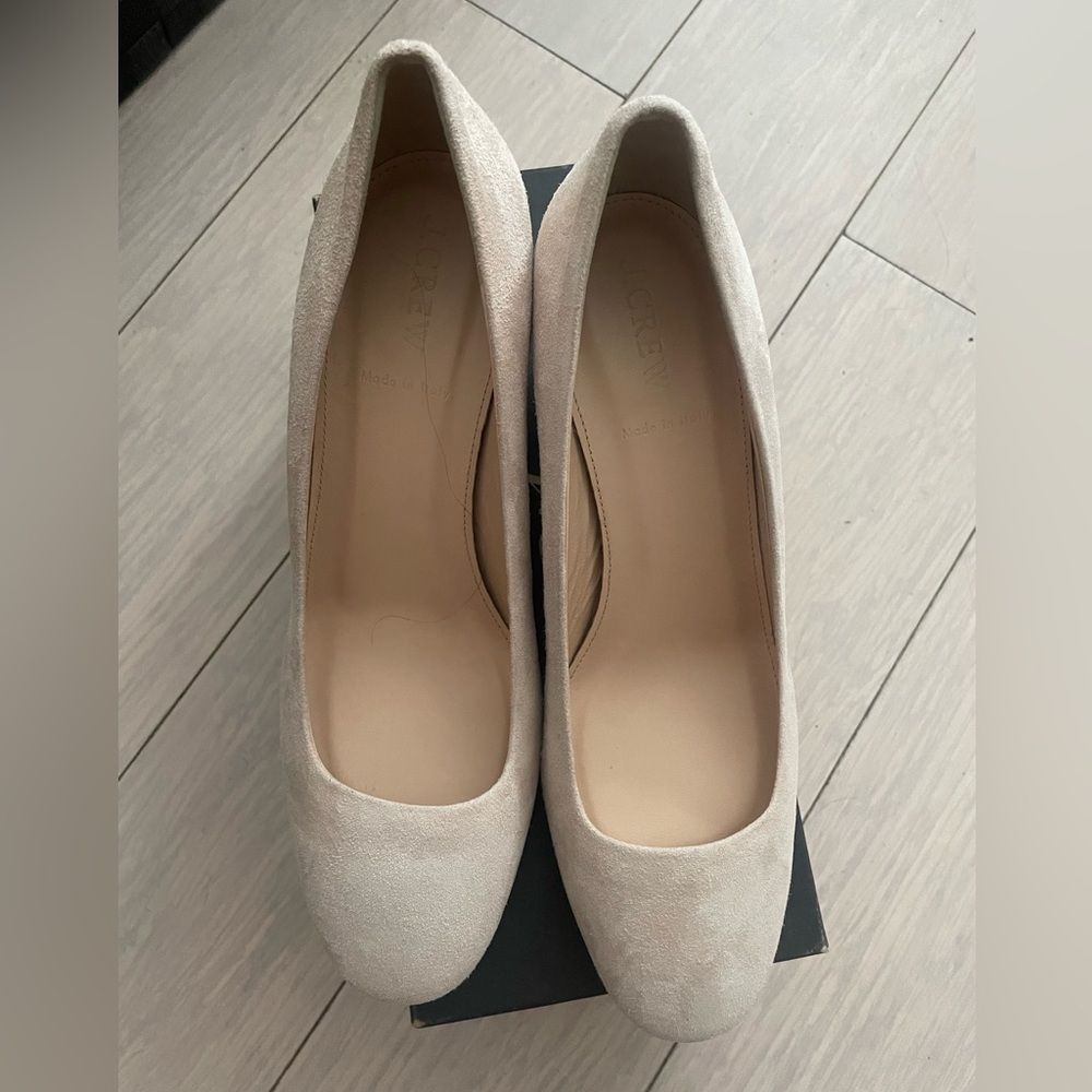 Jcrew never worn. Tortoise block heel. Sarah Flint style